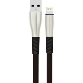 Konfulon S89 iPhone Uyumlu 1 mt 2.4A Siyah Metal Uçlu Lightning Kablo