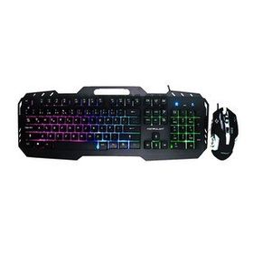 Konfulon W200 RGB Işıklı Türkçe Q Gaming Kablolu Klavye Mouse Set