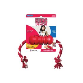 Kong Dental Diş Temizliği Sağlayan İp Sallantılı M Köpek Oyuncağı