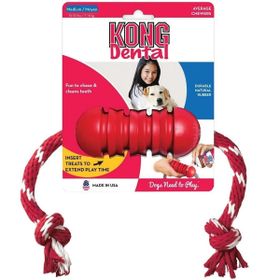 Kong Dental Diş Temizliği Sağlayan İp Sallantılı M Köpek Oyuncağı