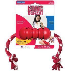 Kong Dental Diş Temizliği Sağlayan İp Sallantılı S Köpek Oyuncağı