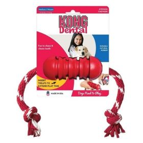 Kong Dental Diş Temizliği Sağlayan İp Sallantılı S Köpek Oyuncağı