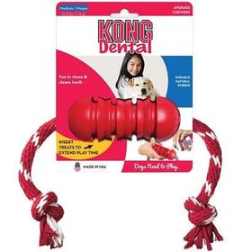 Kong Dental Diş Temizliği Sağlayan İp Sallantılı S Köpek Oyuncağı