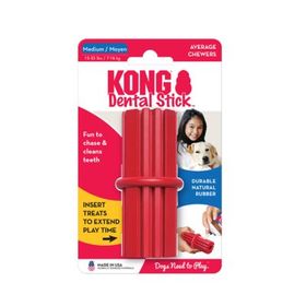 Kong Dental Stick Diş Sağlığı Destekleyici Çok Amaçlı M Kırmızı Köpek Oyuncağı