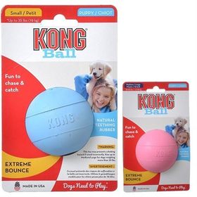 Kong S Pembe&Mavi 6,5 cm Yavru Köpek Delikli Top