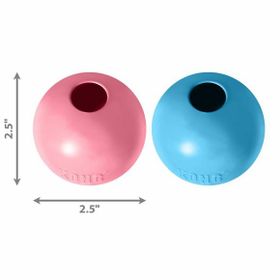 Kong S Pembe&Mavi 6,5 cm Yavru Köpek Delikli Top