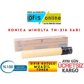 Konica Minolta TN-216/A11G251 Sarı Muadil Fotokopi Toner