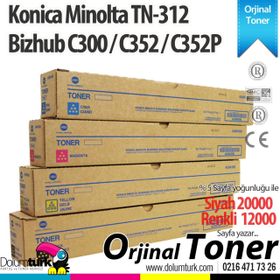 Konica Minolta TN-312 Siyah Fotokopi Toner