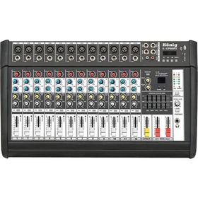 König K-12 P600 FX 2x300 Watt 12 Kanal Power Mikser