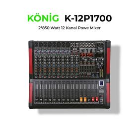 Konig K-12P1700 2x850 W 12 Kanal Power Mikser