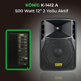 Konig K-1412 A 12 inç 300 W Aktif Hoparlör