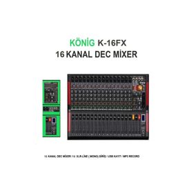 Konig K-16FX 16 Kanal Ses Mikseri