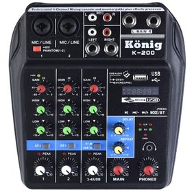 Konig K-200 4 Kanal Stüdyo Kayıt Deck Mikser