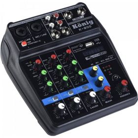 Konig K-200 4 Kanal Stüdyo Kayıt Deck Mikser