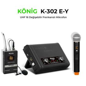 Konig K-302 El Yaka Kablosuz Mikrofon Seti