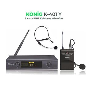 Konig K-401Y Kablosuz Yaka Mikrofonu