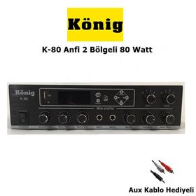 Konig K-80 - 2 Bölgeli Hat Trafolu Stereo Anfi