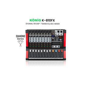 Konig K-810FX 8 Kanal Ses Mikseri