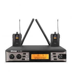 Konig K-990 Yaka Yaka Çift Kanal UHF Telsiz Mikrofon