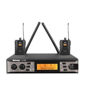 Konig K-990 Yaka Yaka Çift Kanal UHF Telsiz Mikrofon