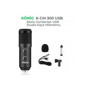 Konig K-CM 300 USB Ekolu Condenser Mikrofon