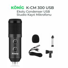 Konig K-CM 300 USB Ekolu Condenser Mikrofon