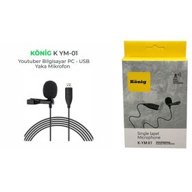Konig K-YM 01 USB Yaka Mikrofonu