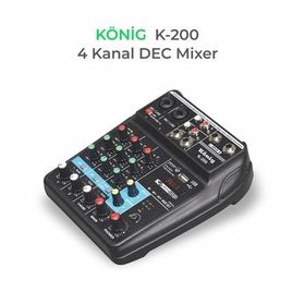 Konig K200 4 Kanallı Deck Mikser