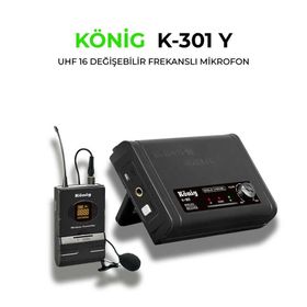 Konig K301 Kablosuz Uhf Masa Kürsü Mikrofonu