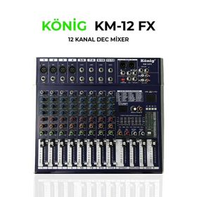 Konig KM-12FX 12 Kanal Dec Mikser