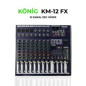 Konig KM-12FX 12 Kanal Dec Mikser
