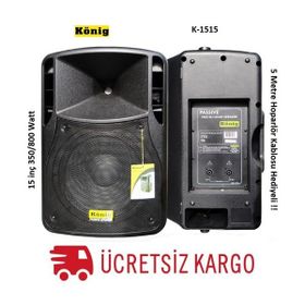König Meyer K-1515 38 cm 800 Watt Kabin Hoparlör