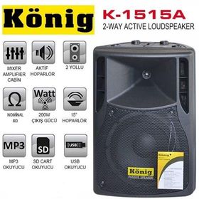 König Meyer K-1515A Aktif Kabin Hoparlör