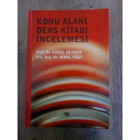 KONU ALANI DERS KİTABI İNCELEMESİ - ERDAL CEYHAN;BIROL YİĞİT