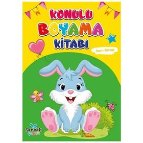 Konulu Boyama Kitabı - Sarı Kitap - Kolektif
