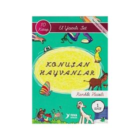 Konuşan Hayvanlar El Yazılı Renkli Heceli 1. Sınıf 10 Kitap Set - kollektif