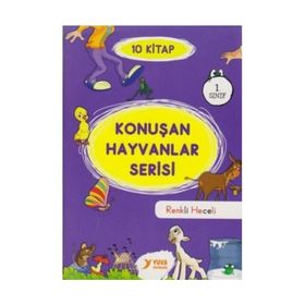 Konuşan Hayvanlar El Yazılı Renkli Heceli 1. Sınıf 10 Kitap Set - kollektif