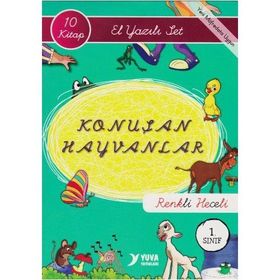 Konuşan Hayvanlar El Yazılı Renkli Heceli 1. Sınıf 10 Kitap Set - kollektif