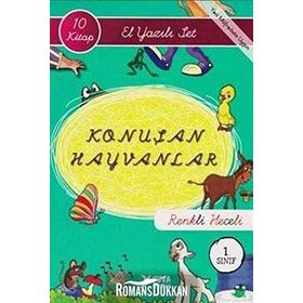 Konuşan Hayvanlar El Yazılı Renkli Heceli 1. Sınıf 10 Kitap Set - kollektif