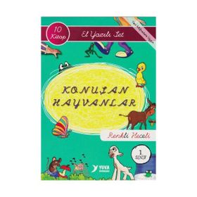 Konuşan Hayvanlar El Yazılı Renkli Heceli 1. Sınıf 10 Kitap Set - kollektif