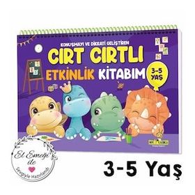 Konuşma ve Dikkati Geliştiren Cırt Cırtlı 3-5 Yaş Etkinlik Kitabım