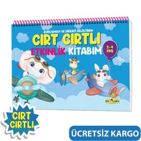 Konuşma ve Dikkati Geliştiren Cırt Cırtlı Etkinlik Kitabım 2-4 Yaş - Mucit Karınca Serisi