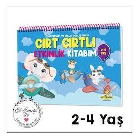 Konuşma ve Dikkati Geliştiren Cırt Cırtlı Etkinlik Kitabım 2-4 Yaş - Mucit Karınca Serisi