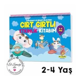 Konuşma ve Dikkati Geliştiren Cırt Cırtlı Etkinlik Kitabım 2-4 Yaş - Mucit Karınca Serisi