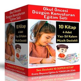 Konuşmayı Geliştiren Eğitim Seti 10 Müzik Destekli Kitap Enine Boyuna Eğitim