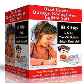 Konuşmayı Geliştiren Eğitim Seti 10 Müzik Destekli Kitap Enine Boyuna Eğitim
