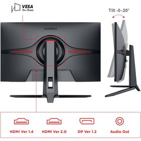 Koorui 27E1QA 27 inç 144Hz 1ms 2K Oyuncu Monitörü