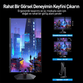 Koorui G2741L 27 inç 320Hz 4K Oyuncu Monitörü