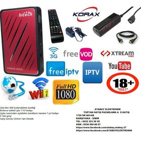 Korax Vipbox Full HD IP TV - Ethernetli Uydu Alıcısı