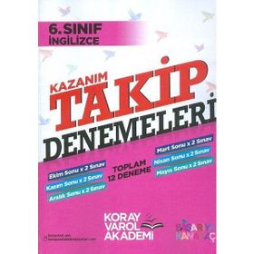 Koray Varol 6. Sınıf İngilizce Kazanım Takip Denemeleri - kollektif